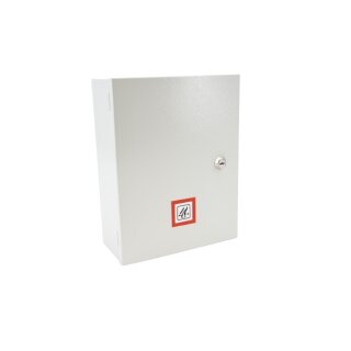 RWA-Zentrale T101, 24V / 2A. 1 RWA-, 1 L&uuml;ftergruppe, 2 Meldelinien, Stahlblech-Geh&auml;use 231x303x114mm, inkl. 2xAkku 12V/2Ah