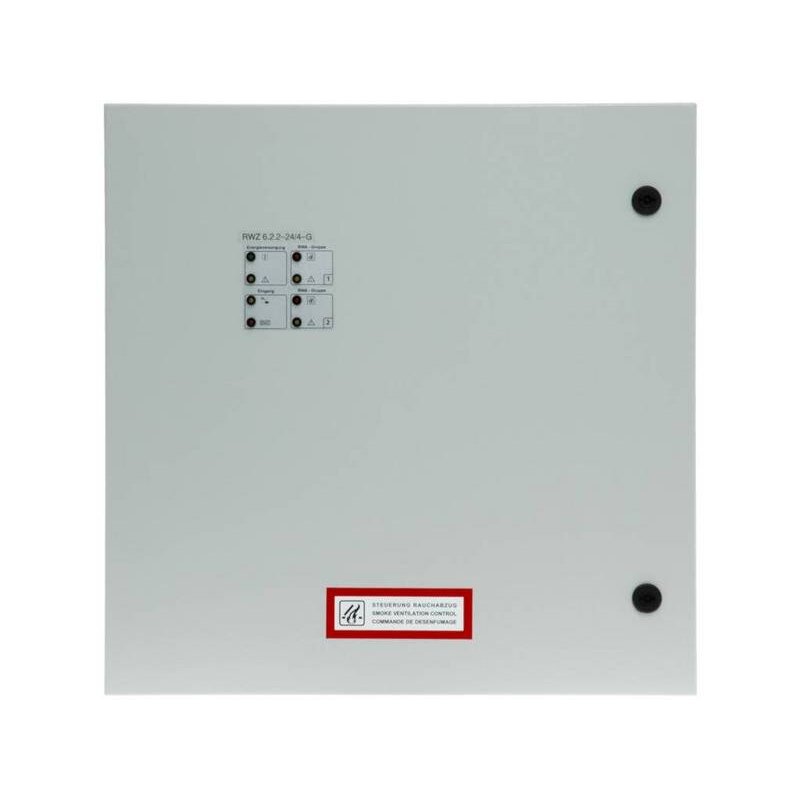 RWA-Zentrale 6.1.2-48 1RWA-2 Lüftergr. 48A (je max 24A), 2 Meldelinie