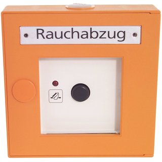 RWA Meldetaster RT2-K-OR, Kunststoffgehäuse, VdS anerkannt, Alarm LED, Farbe: orange, Nebenbedienstelle