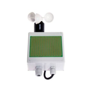 Regensensor / Windmesser RS3 / WM1, auf Montagewinkel montiert, 80cm2 vergoldete Sensorfl&auml;che
