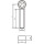 Augenschraube AS M10x90, &Oslash;8mm Auge mit Mutter