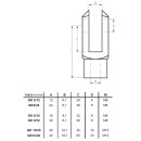 Gabelkopf GK-8/16, Innengewinde M8, Bolzen 8mm,...