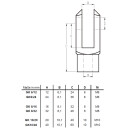 Gabelkopf GK-10/40, Innengewinde M10, Bolzen 10mm,...